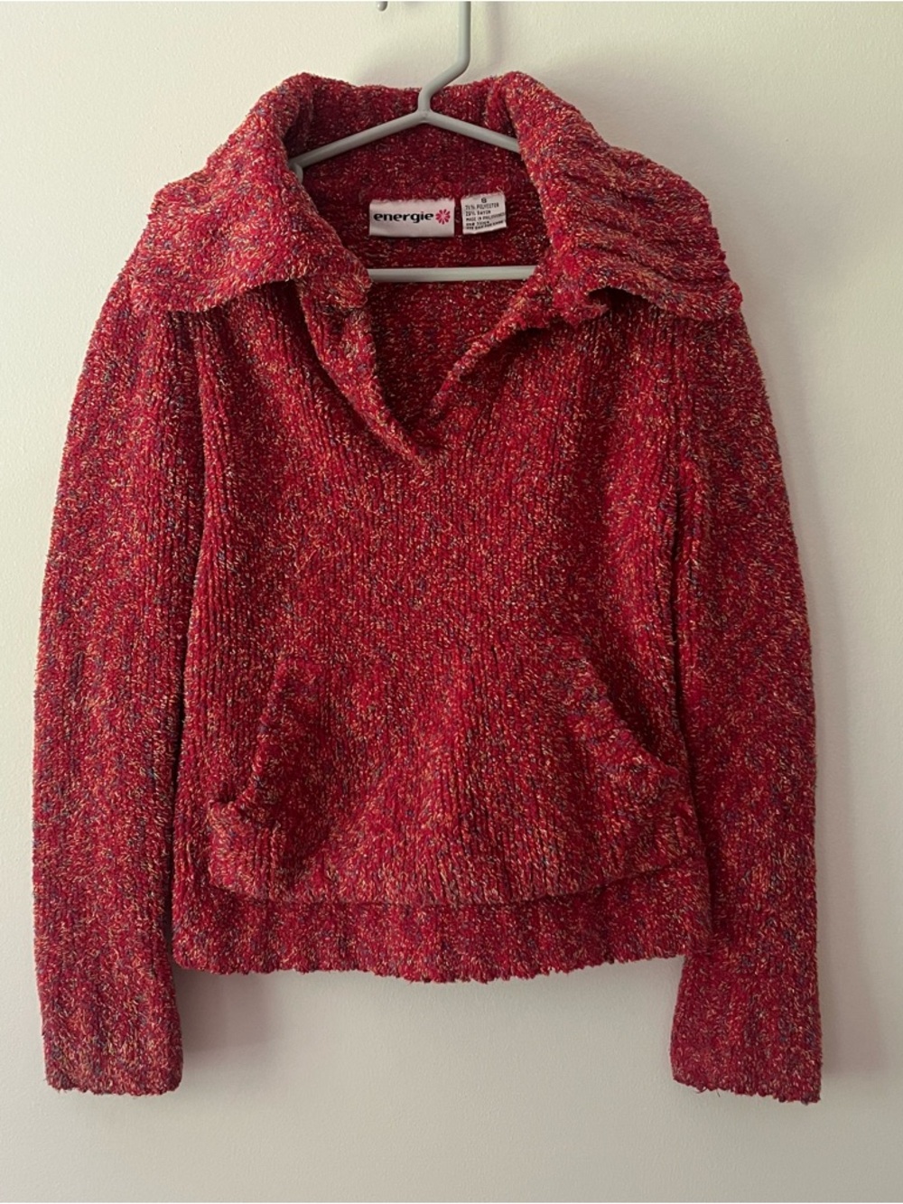 Girls energie y2K Sweater Red Soft Cozy